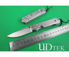 Chris Reeve  Drawing hand work CR Titanium handle small folding knife UD402020